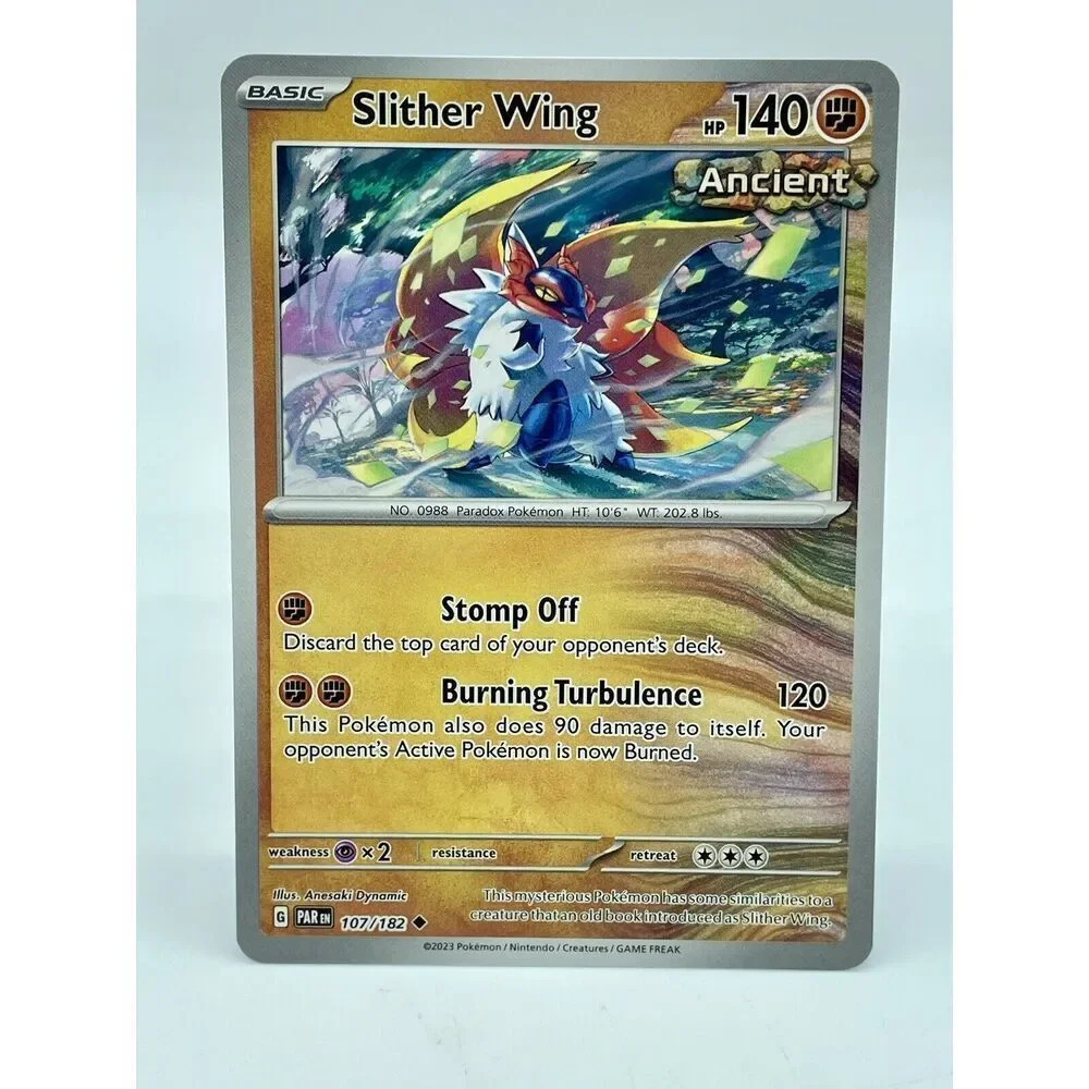 Slither Wing 107/182 Uncommon Paradox Rift Non-Holo Pokemon TCG Mint‎ Unplayed